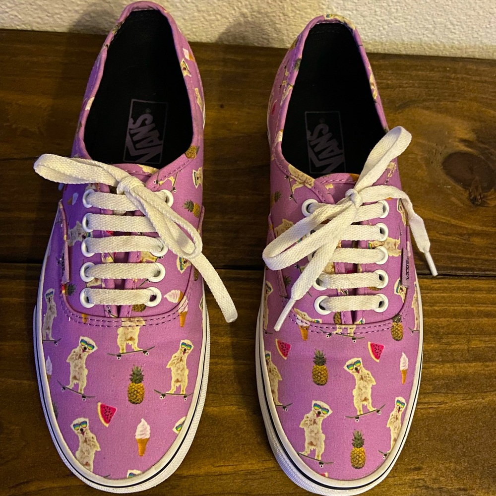 Vans Ice Cream, Watermelon and Doggy Purple Shoes